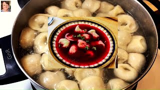 Uszka z Pieczonego Indyka do Barszczu  Roasted Turkey Dumplings for Borscht [upl. by Odraleba779]