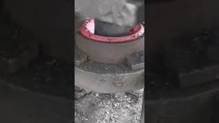 Pipe cap hot press forging process [upl. by Lippold]