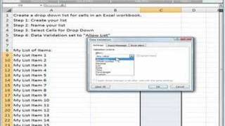 Allow List Command In Excel [upl. by Reisman673]