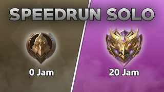 Speedrun Solo Rank Mobile Legends [upl. by Hploda]