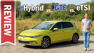 VW Golf 8 eHybrid im Test amp Vergleich mit Golf GTE amp eTSI Unterschiede der neuen Golf Hybride [upl. by Botsford]