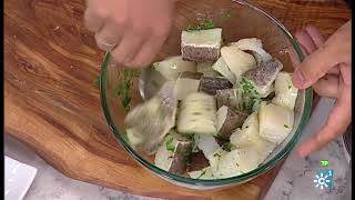 Cómetelo  Bacalao frito con verduras del arriero [upl. by Sivrahc]