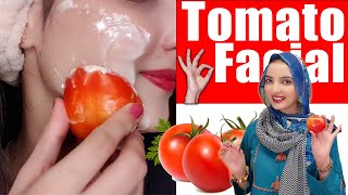 Eid Tomato 🍅 Facial 100 Results Easy Step for Skin Brightening [upl. by Ffoeg]