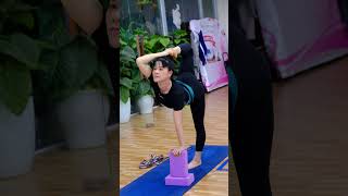 Yoga with props improve flexibility and Backbend yoga trending suryayoga [upl. by Bilbe]