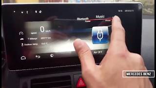 Android Tablet in Mercedes Benz [upl. by Naarah]