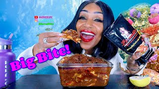 Deshelled Seafood Boil Mukbang Update and Motivation by Bloveslife [upl. by Niarb]