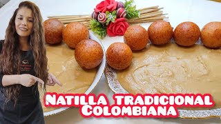 cómo hacer NATILLA 🌽TRADICIONAL COLOMBIA hecha con MAÍZ MAÍZ 🇨🇴 receta de la ABUELA 🧓❤️ [upl. by Anaejer99]