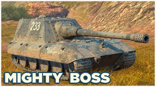 Jagdpanzer E 100 • MIGHTY BOSS • WoT Blitz [upl. by Kcirdahc]