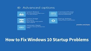 How to Fix Windows 10 Startup Problems 4 Ways [upl. by Amalie]