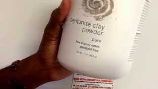 How To Use NOW 100 PURE BENTONITE CLAY BENEFITS For Healthy Face and Body Detox [upl. by Odlanar]