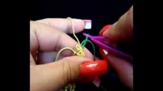 Frivolite tatting lesson 119  Frivolite hiperbolico  Hyperbolic tatting [upl. by Collayer]