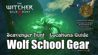 The Witcher 3 Scavenger Hunt Wolf School Gear Locations Wolven School Gear Set [upl. by Griseldis]