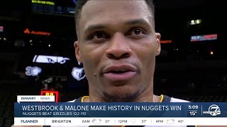 Russell Westbrook posts 200th career tripledouble in win over Grizzlies [upl. by Rannug766]