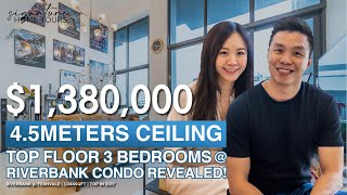 Riverbank  Fernvale  Top Floor 3Bedder  133M  Singapore Home Tour  Beatrice amp Melvin [upl. by Griffith358]