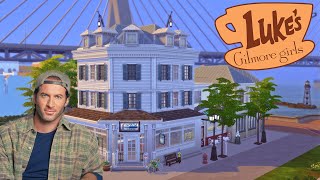 Gilmore Girls Lukes Diner  The Sims 4 Speed Build No CC [upl. by Urbai]