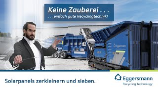 Recycling von Solarpanels  Keine Zauberei einfach gute Recyclingtechnik [upl. by Lynn454]