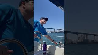 Halberg Rassy 352 Sailing San Diego Bay Coronado [upl. by Idnas]