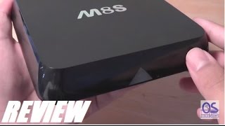 REVIEW M8S Android TV Box  4K HEVC  QuadCore [upl. by Shipley]