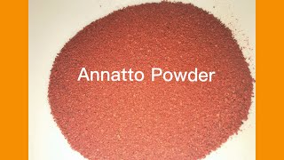 How to make Annatto powder without staining your fingers and counter❤️😍 [upl. by Ahsiema967]