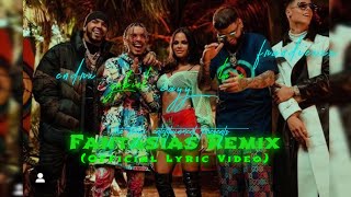 Rauw Alejandro Anuel AA Natti Natasha  Fantasías Remix Official Lyric VideoFt Farruko amp Lunay [upl. by Enirahtak]