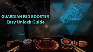 Elite Dangerous Odyssey Unlock the Guardian Frame Shift Drive Booster  Easy Guide for Beginners [upl. by Ledua963]