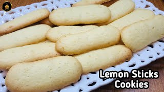 Lemon Sticks Cookies Recipe  Lemon Cookies  Cookies Recipe [upl. by Lamaaj]