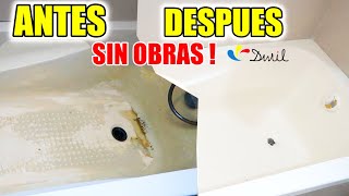 COMO PINTAR UNA BAÑERA  COMO RESTARUAR UNA BAÑERA O DUCHA [upl. by Carlynn405]