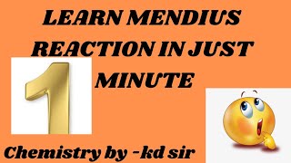 mendius reaction class 12 [upl. by Av467]