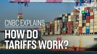 How do tariffs work  CNBC Explains [upl. by Ecirtak262]