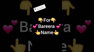 For Bareera name girlstell Your name first litter for next video youtubeshorts viralvideo 2024 [upl. by Cheslie]