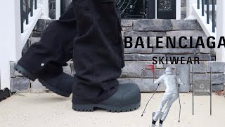 Balenciaga Alaska Ski Boot ON FOOT  SIZING [upl. by Eislek]