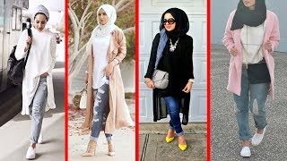 Fashion Style Hijab Casual Outfits  Hijab Casual with Jeans [upl. by Lisa645]