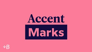 How To Use Accent Marks In Spanish French And Other Languages [upl. by Yanahc]