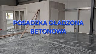 POSADZKA GŁADZONA BETONOWA beton posadzka polacyzagranica pieniądze praca [upl. by Ayaros]