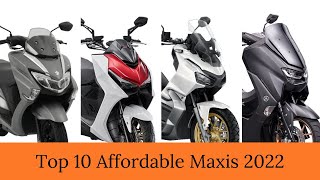 Top 10 Affordable Maxi Scooters in the Philippines 2022 [upl. by Sheply]