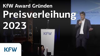 Ein Award für innovative Gründerinnen und Gründer  Preisverleihung KfW Award Gründen 2023 [upl. by Oremoh]