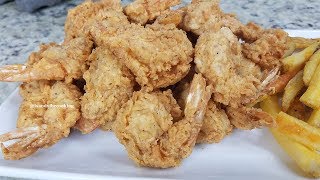 Easy Crispy Fried Shrimp Recipe How To Make Crispy Fried Shrimp [upl. by Peterec]