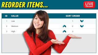 Power Apps Order or Reorder Items in a List or Gallery [upl. by Sera]