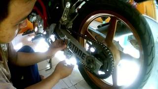 Cara Memasang Stabiliser atau tensioner rantai Di Vixion [upl. by Liberati]