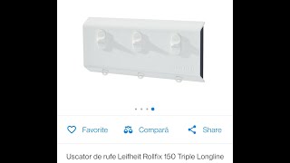 Leifheit Rollfix 150 Triple Longline Uscator de rufe [upl. by Assirrak]