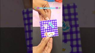 ✨️Diy cure mini notebook ✨️🎀💙 cute notebook 💙💜✨️ shorts  yt shorts  self creativity [upl. by Inger49]