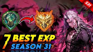 7 BEST EXP LANE HEROES 2024 SEASON 31  Mobile Legends Tier List [upl. by Allain]