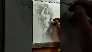 Quick figure drawing shorts shortvideo quickdrawing artlovers sketch [upl. by Hearn938]