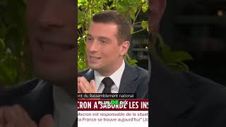 Légitimation des électeurs du Rassemblement National shortvideo bardella lfi lepen rn macron [upl. by Arvad393]