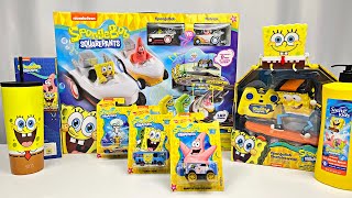 Spongebob Squarepants Toys Collection Opening Review  Spongebob Skateboard Hot Wheels [upl. by Gloriana]