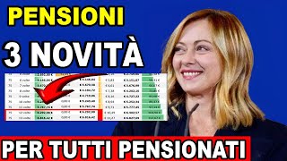 Pensioni Aumenti Garantiti per Novembre Dicembre e Gennaio Scopri le Novità 💰✅ [upl. by Yasui]