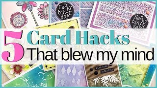 5 Card Making Hacks That Blew My Mind [upl. by Tzong970]