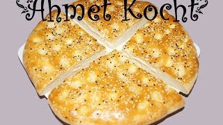 Rezept Fladenbrot  AhmetKocht  türkisch backen  Folge 69 [upl. by Cassell]