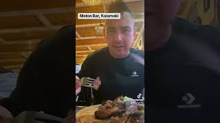 Melon Bar Kalamaki Review zakynthos greece food foodie youtuber review love family [upl. by Yesnek]