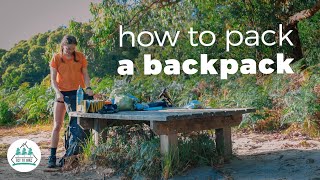 How to Pack a Backpack  Hiking Tips [upl. by Anirok]